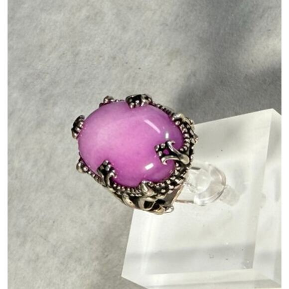 Carolyn Pollack Sterling Silver Oval Charoite Ring Size 7 - Picture 3 of 8